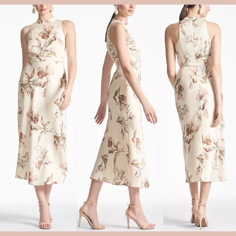 NWT $465 Sachin &‎ Babi [ 14 ] Lisandra Dress in Eggshell Venetia Petals S1907